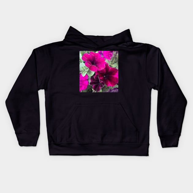 Magenta Petunia Summer Celebration of Deep Joy and Fun Kids Hoodie by Photomersion